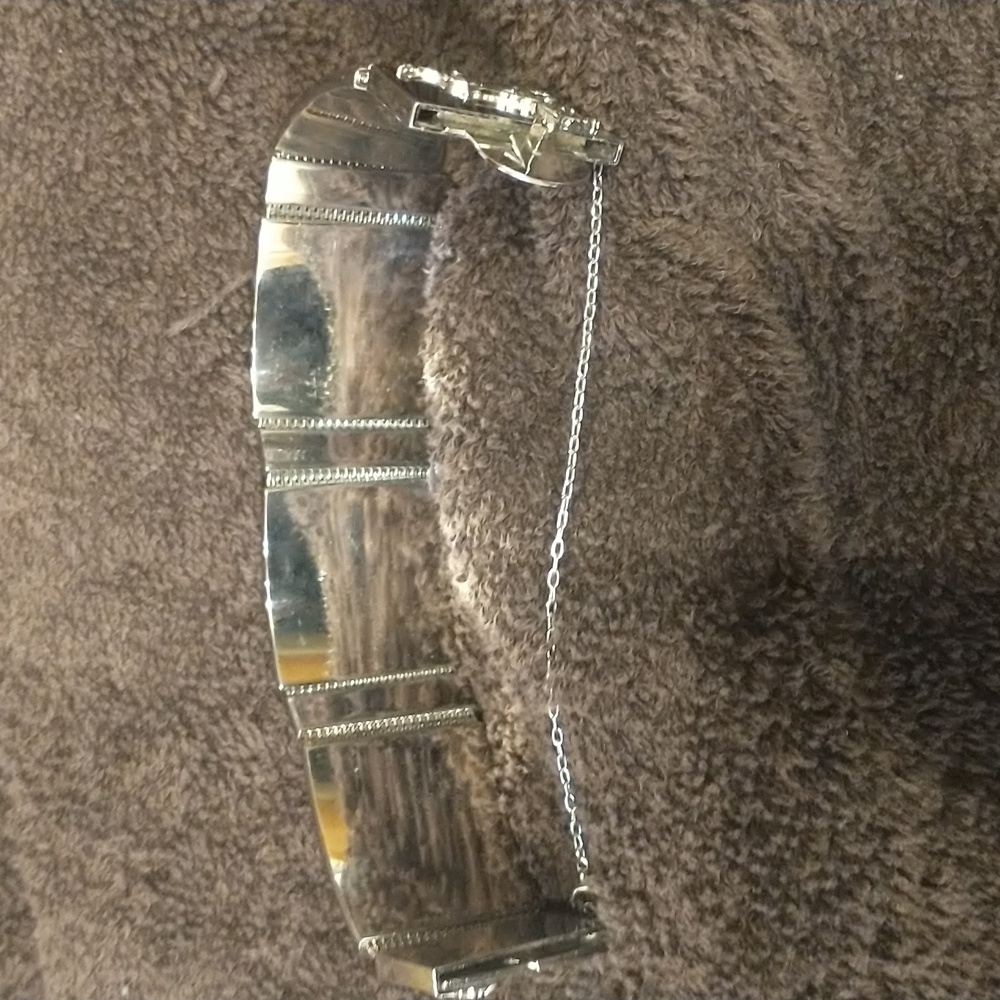 Whiting and Davis 1950's panel bracelet - Picture 4 of 10